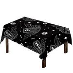 Vampire Coffin Pattern Print Tablecloth