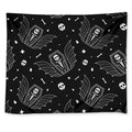 Vampire Coffin Pattern Print Tapestry
