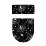 Vampire Coffin Pattern Print Toilet Lid And Tank Cover Set