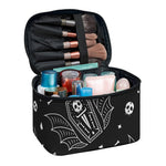 Vampire Coffin Pattern Print Travel Makeup Bag