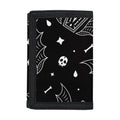 Vampire Coffin Pattern Print Trifold Wallet