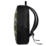 Vanilla Flower And Coconut Pattern Print 17 Inch Backpack