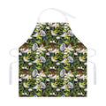 Vanilla Flower And Coconut Pattern Print Adjustable Apron