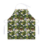 Vanilla Flower And Coconut Pattern Print Adjustable Apron