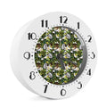 Vanilla Flower And Coconut Pattern Print Alarm Clock