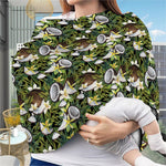 Vanilla Flower And Coconut Pattern Print Baby Seat Cover