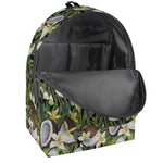 Vanilla Flower And Coconut Pattern Print Backpack