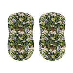 Vanilla Flower And Coconut Pattern Print Bar Stool Covers