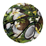 Vanilla Flower And Coconut Pattern Print Basketball