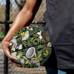 Vanilla Flower And Coconut Pattern Print Basketball