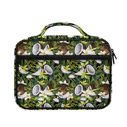 Vanilla Flower And Coconut Pattern Print Briefcase Bible Bag