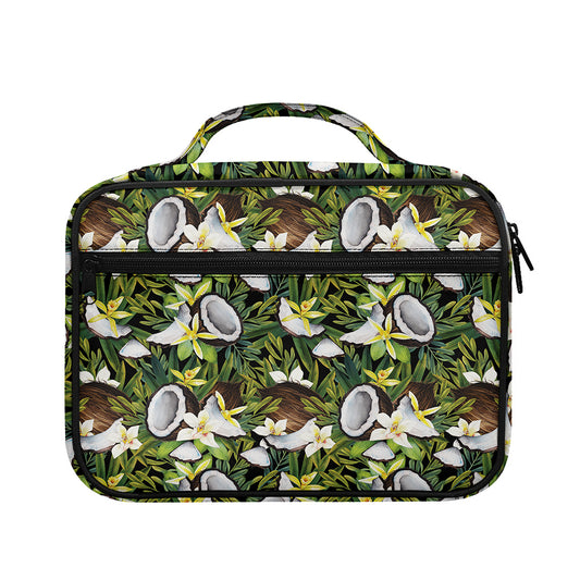Vanilla Flower And Coconut Pattern Print Briefcase Bible Bag