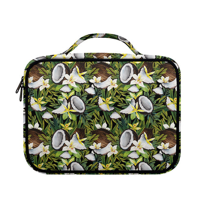 Vanilla Flower And Coconut Pattern Print Briefcase Bible Bag