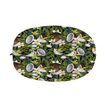 Vanilla Flower And Coconut Pattern Print Car Side Mirror Covers