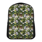 Vanilla Flower And Coconut Pattern Print Casual Backpack