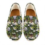 Vanilla Flower And Coconut Pattern Print Casual Shoes