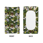 Vanilla Flower And Coconut Pattern Print Changing Pad Cover