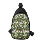 Vanilla Flower And Coconut Pattern Print Chest Bag