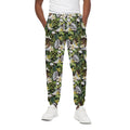 Vanilla Flower And Coconut Pattern Print Cotton Sweatpants