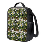 Vanilla Flower And Coconut Pattern Print Crossbody Lunch Bag