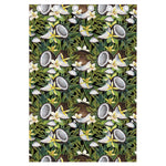 Vanilla Flower And Coconut Pattern Print Curtain