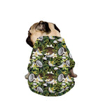 Vanilla Flower And Coconut Pattern Print Dog Zip Up Jacket