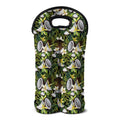 Vanilla Flower And Coconut Pattern Print Double Neoprene Wine Tote