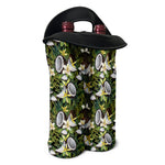 Vanilla Flower And Coconut Pattern Print Double Neoprene Wine Tote