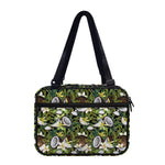 Vanilla Flower And Coconut Pattern Print Double Strap Bible Bag