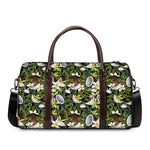 Vanilla Flower And Coconut Pattern Print Duffle Bag