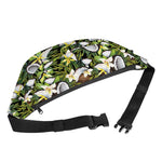 Vanilla Flower And Coconut Pattern Print Fanny Pack