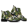Vanilla Flower And Coconut Pattern Print Flat Ankle Boots