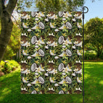 Vanilla Flower And Coconut Pattern Print Garden Flag