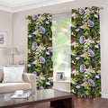 Vanilla Flower And Coconut Pattern Print Grommet Curtains