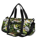 Vanilla Flower And Coconut Pattern Print Gym Bag