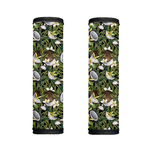 Vanilla Flower And Coconut Pattern Print Handle Covers