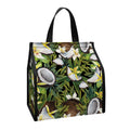 Vanilla Flower And Coconut Pattern Print Insulated Lunch Tote