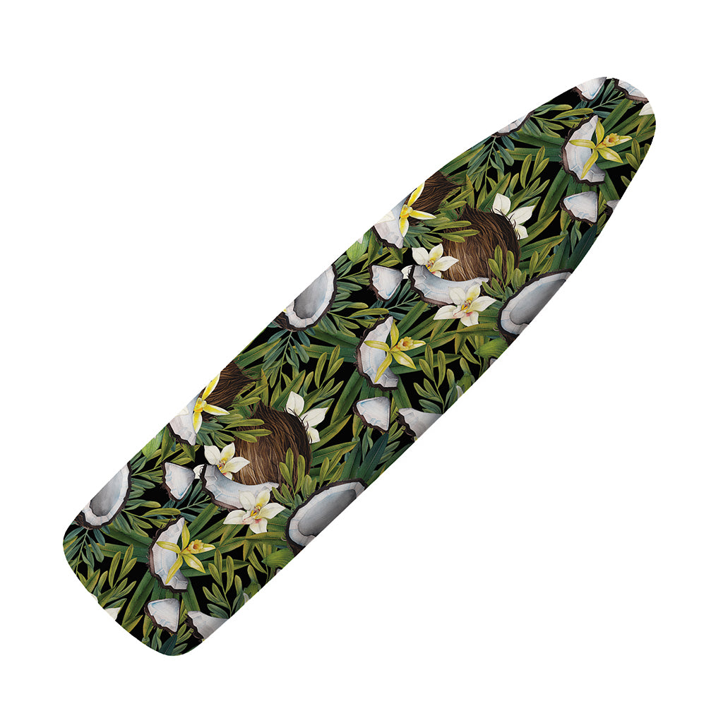 Vanilla Flower And Coconut Pattern Print Ironing Board Cover