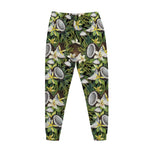Vanilla Flower And Coconut Pattern Print Jogger Pants