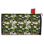 Vanilla Flower And Coconut Pattern Print Mailbox Cover