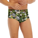 Vanilla Flower And Coconut Pattern Print Men's Briefs