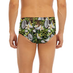 Vanilla Flower And Coconut Pattern Print Men's Briefs
