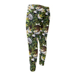 Vanilla Flower And Coconut Pattern Print Men's Compression Pants