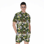 Vanilla Flower And Coconut Pattern Print Men's Rompers