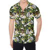 Vanilla Flower And Coconut Pattern Print Men's Shirt