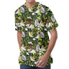 Vanilla Flower And Coconut Pattern Print Men's Velvet T-Shirt