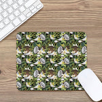 Vanilla Flower And Coconut Pattern Print Mouse Pad