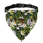 Vanilla Flower And Coconut Pattern Print Over The Collar Dog Bandana