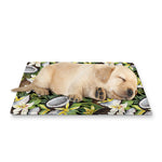 Vanilla Flower And Coconut Pattern Print Pet Cooling Mat Cover