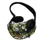 Vanilla Flower And Coconut Pattern Print Pet Sling Carrier